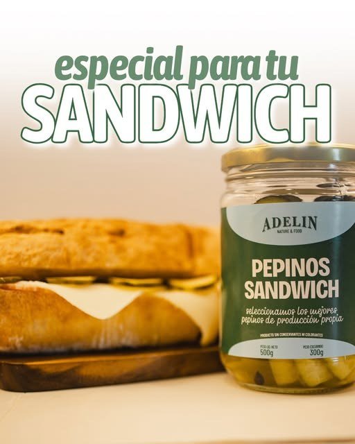 Pepinos sandwich, especial para tu sandwich